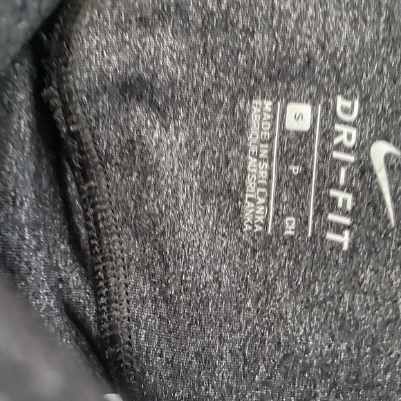 Nike Dri Fit Womens Dark Grey Crop Leggings S - Picture 6 of 6